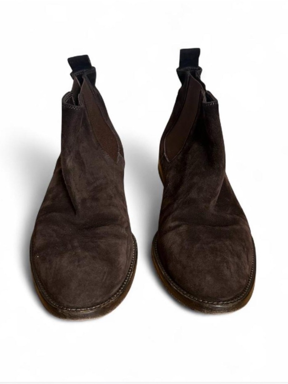 💜 Jenni Kayne Suede Chelsea Boots - Dark Brown (38.5) - Picture 2 of 7